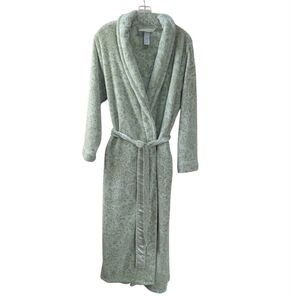 Anne Lewin, Sage Green Plush Robe, Size Large